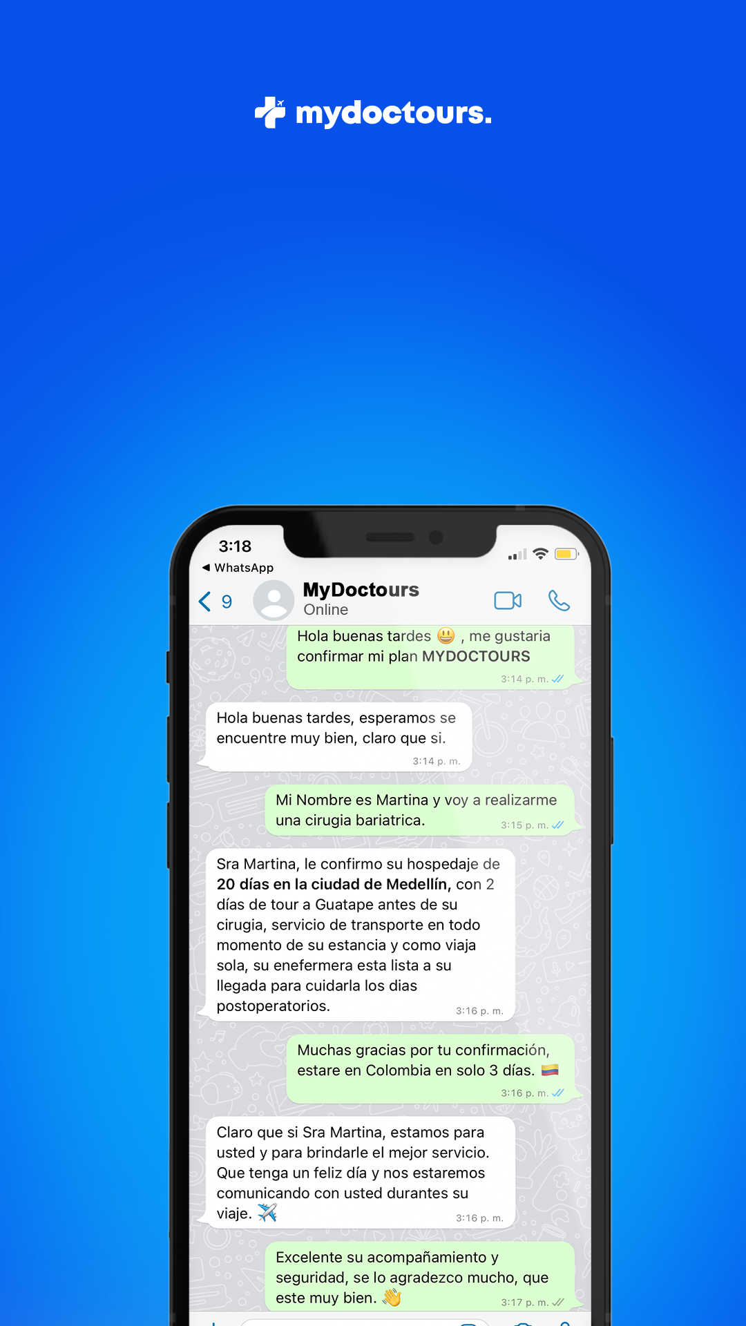 Conversación con paciente